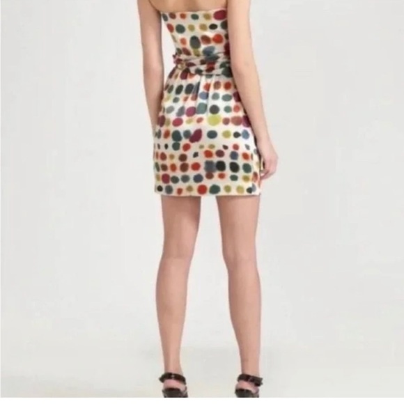 Theory Nathalee Paintball Silk Mini Dress Womens Size 10 - Picture 2 of 6